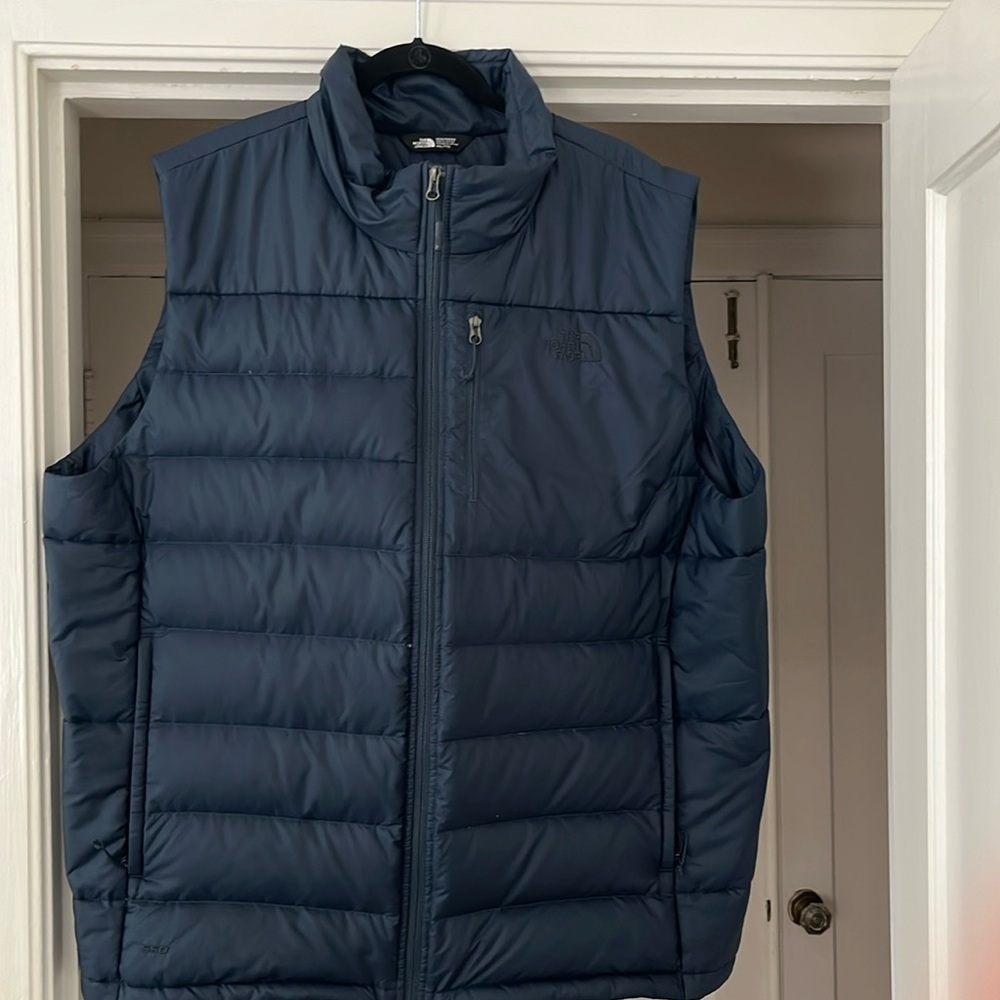 XXL Blue North Face Puffer Vest.